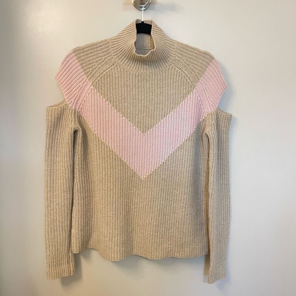 Zoe Jordan  Cashmere Wool Blend Mock Neck Cold Sweater Sz XS